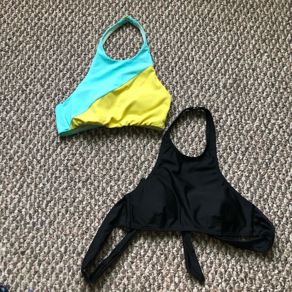 high neck bikini top set - women’s small